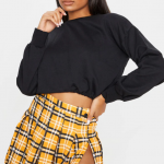 High Waist Zipped Pleated Skirt