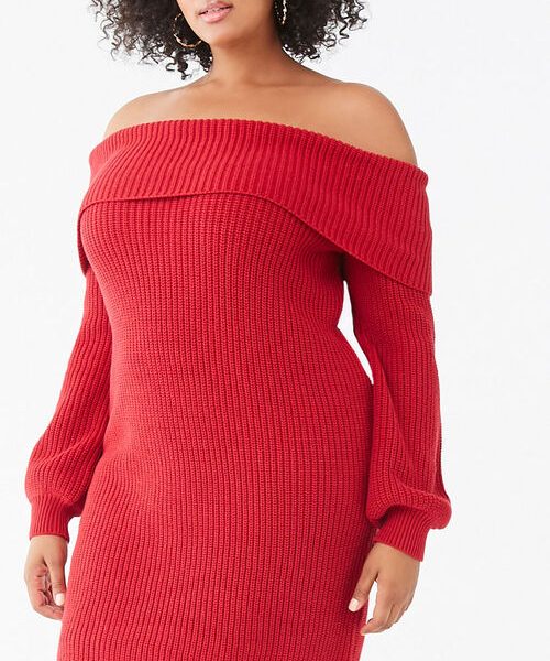 plus size sweater dress