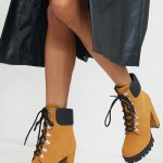 LACE UP HEELED ANKLE BOOTS